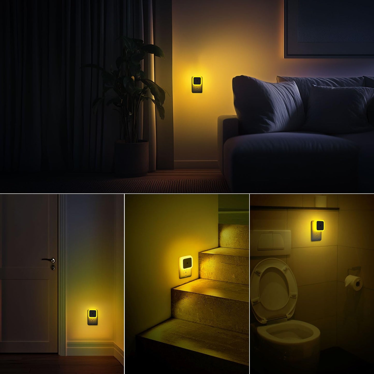 Sujeet Night Light, Night Lights Plug into Wall 8-Pack, Nightlight Plug in Night Light, Dusk to Dawn Night Lamp Led (Warm White)