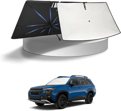 KUST Windshield Sun Shade for Toyota Tacoma Accessories 2016-2025 2026 2Dr 4Dr Pickup Truck, Custom Fit Car Front Window Sunshade Sun Visor Protector Foldable Blocks UV Rays Keep Car Cooler