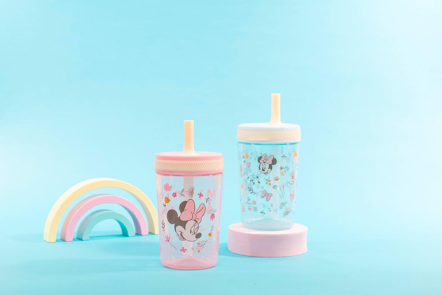 Zak Designs Sesame Street Kelso Toddler Tumblers For Travel or At Home, 15oz 2-Pack Durable Plastic Sippy Cups With Leak-Proof Design is Perfect For Kids (Elmo and Cookie Monster)