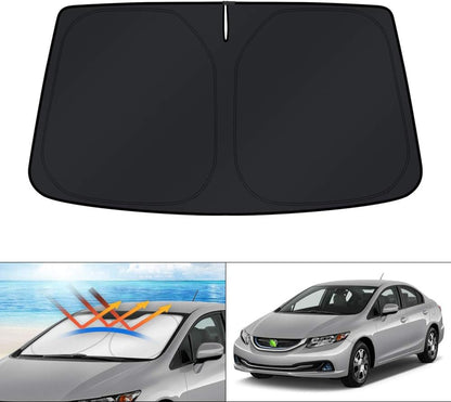 KUST Windshield Sun Shade for Toyota Tacoma Accessories 2016-2025 2026 2Dr 4Dr Pickup Truck, Custom Fit Car Front Window Sunshade Sun Visor Protector Foldable Blocks UV Rays Keep Car Cooler