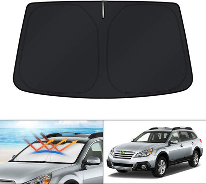 KUST Windshield Sun Shade for Toyota Tacoma Accessories 2016-2025 2026 2Dr 4Dr Pickup Truck, Custom Fit Car Front Window Sunshade Sun Visor Protector Foldable Blocks UV Rays Keep Car Cooler