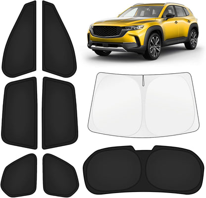 KUST Windshield Sun Shade for Toyota Tacoma Accessories 2016-2025 2026 2Dr 4Dr Pickup Truck, Custom Fit Car Front Window Sunshade Sun Visor Protector Foldable Blocks UV Rays Keep Car Cooler
