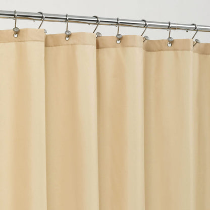 ALYVIA SPRING Waterproof Fabric Shower Curtain or Liner White, 72x72 | 3 Magnets, Soft Cloth & Hotel Quality, Machine Washable, Light-Weight, Standard Size