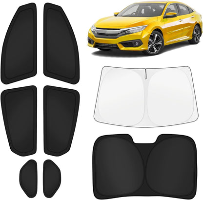 KUST Windshield Sun Shade for Toyota Tacoma Accessories 2016-2025 2026 2Dr 4Dr Pickup Truck, Custom Fit Car Front Window Sunshade Sun Visor Protector Foldable Blocks UV Rays Keep Car Cooler