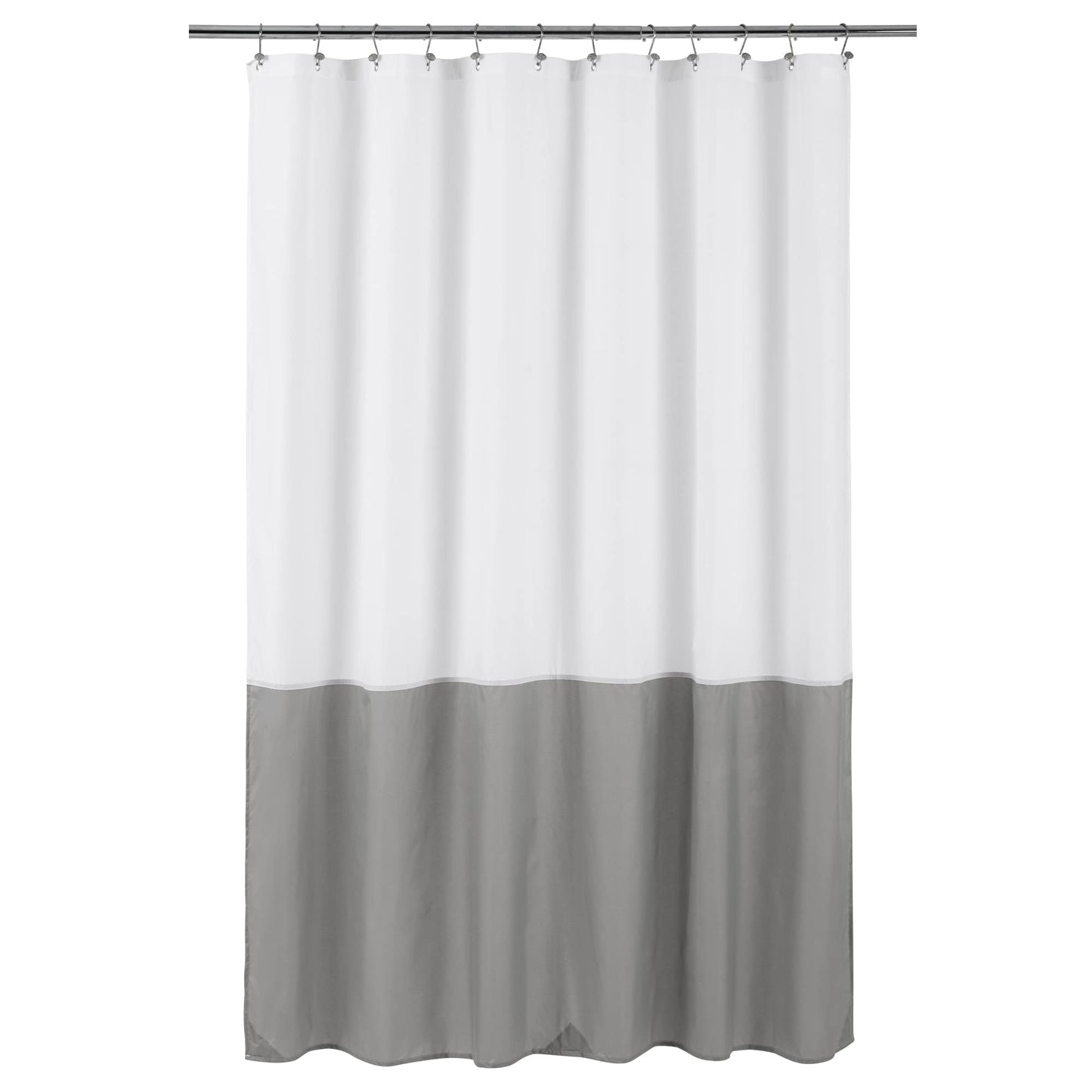 ALYVIA SPRING Waterproof Fabric Shower Curtain or Liner White, 72x72 | 3 Magnets, Soft Cloth & Hotel Quality, Machine Washable, Light-Weight, Standard Size