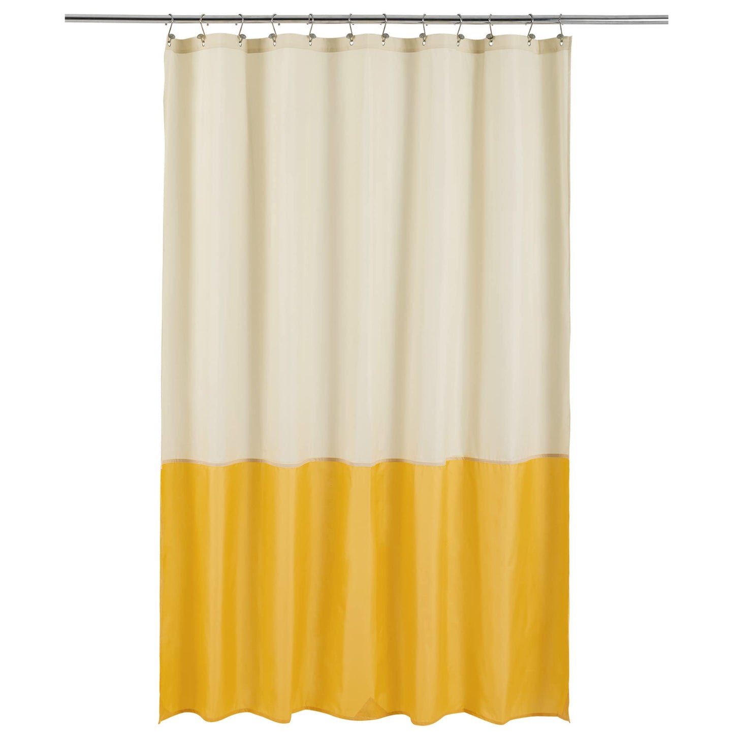ALYVIA SPRING Waterproof Fabric Shower Curtain or Liner White, 72x72 | 3 Magnets, Soft Cloth & Hotel Quality, Machine Washable, Light-Weight, Standard Size