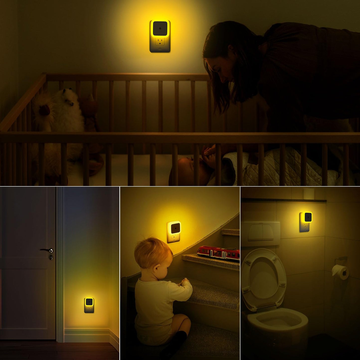 Sujeet Night Light, Night Lights Plug into Wall 8-Pack, Nightlight Plug in Night Light, Dusk to Dawn Night Lamp Led (Warm White)