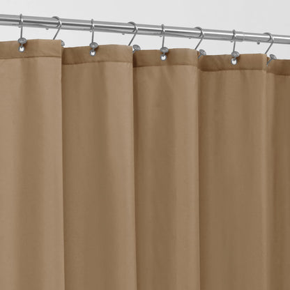 ALYVIA SPRING Waterproof Fabric Shower Curtain or Liner White, 72x72 | 3 Magnets, Soft Cloth & Hotel Quality, Machine Washable, Light-Weight, Standard Size