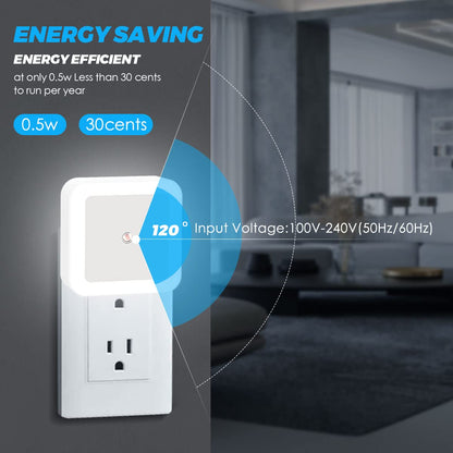 Sujeet Night Light, Night Lights Plug into Wall 8-Pack, Nightlight Plug in Night Light, Dusk to Dawn Night Lamp Led (Warm White)