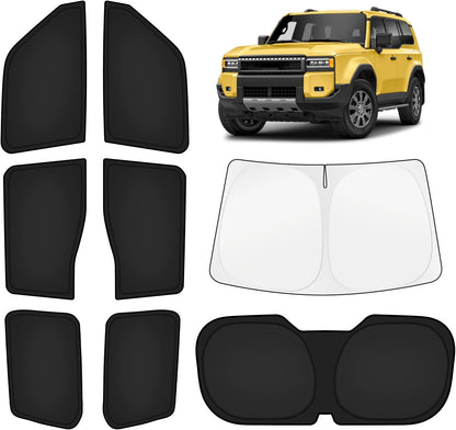 KUST Windshield Sun Shade for Toyota Tacoma Accessories 2016-2025 2026 2Dr 4Dr Pickup Truck, Custom Fit Car Front Window Sunshade Sun Visor Protector Foldable Blocks UV Rays Keep Car Cooler