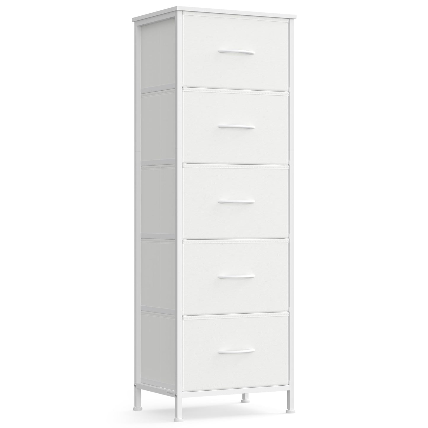 SONGMICS BELLAH Collection - Dresser for Bedroom, Chest of Drawers, Storage Organizer Unit, Closet, Entryway, Steel, 4 Drawers, Modern, Ink Black and Ebony Black ULGS314B01S