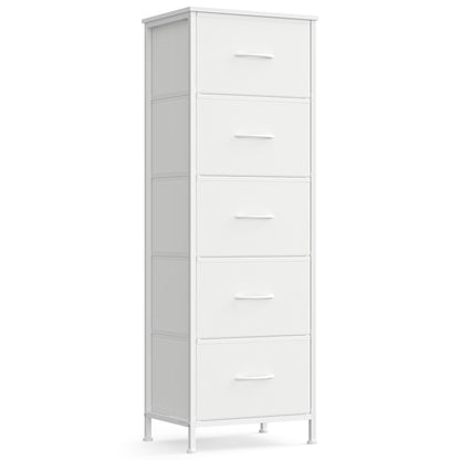 SONGMICS BELLAH Collection - Dresser for Bedroom, Chest of Drawers, Storage Organizer Unit, Closet, Entryway, Steel, 4 Drawers, Modern, Ink Black and Ebony Black ULGS314B01S