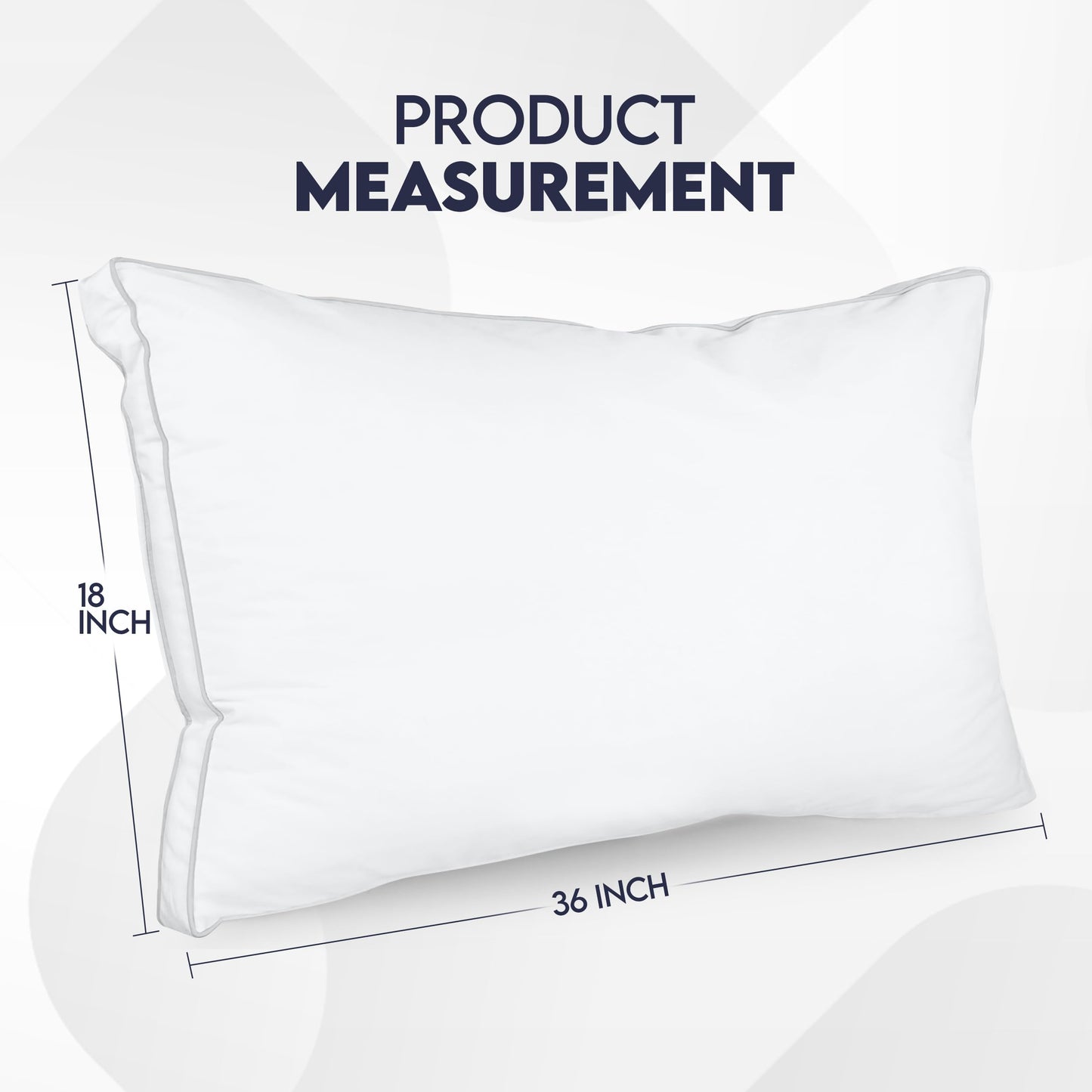 Utopia Bedding Gusset Bed Pillow, Hotel Pillows Queen Size Set of 2, White | Cotton Blended Down alternative pillows for sleeping, soft fluffy cooling comfort for Back, side & stomach sleepers, 2 pack
