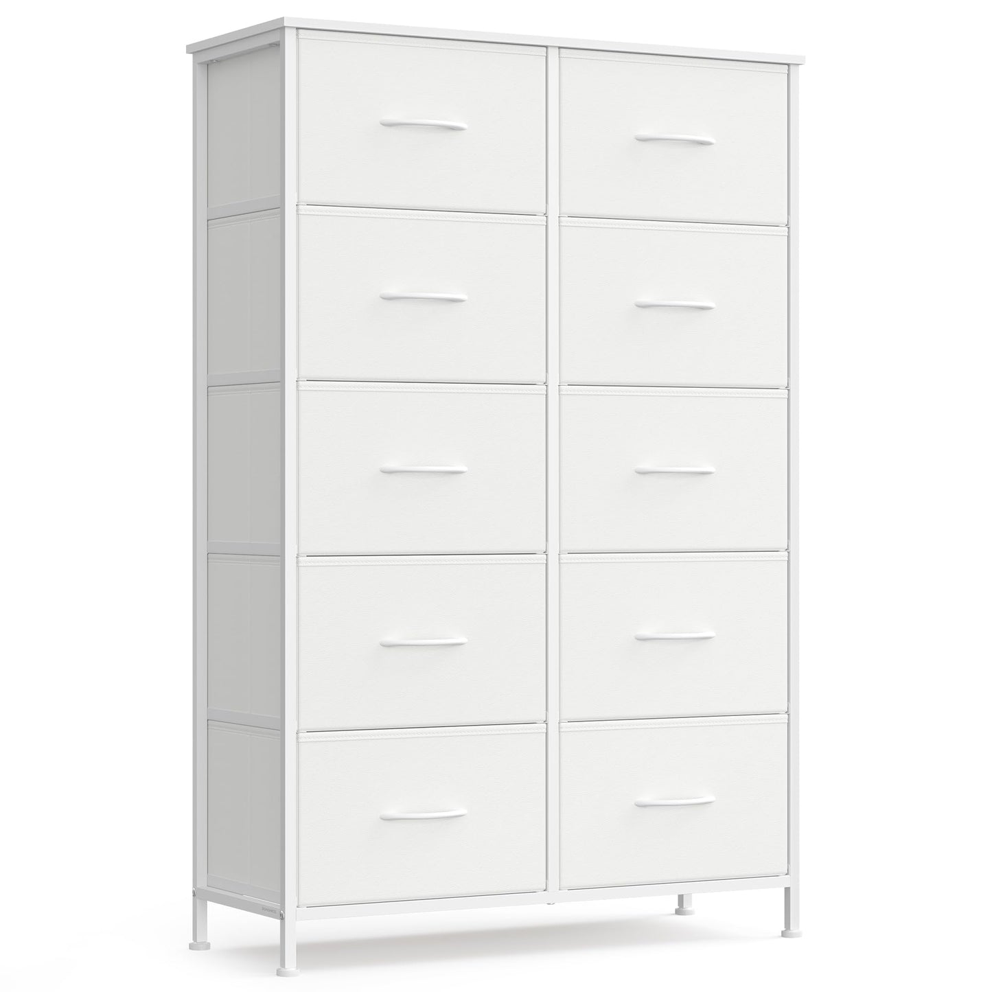 SONGMICS BELLAH Collection - Dresser for Bedroom, Chest of Drawers, Storage Organizer Unit, Closet, Entryway, Steel, 4 Drawers, Modern, Ink Black and Ebony Black ULGS314B01S