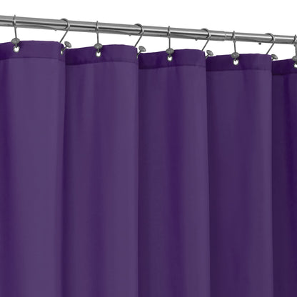 ALYVIA SPRING Waterproof Fabric Shower Curtain or Liner White, 72x72 | 3 Magnets, Soft Cloth & Hotel Quality, Machine Washable, Light-Weight, Standard Size