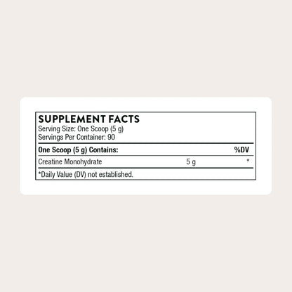THORNE Creatine, Micronized Creatine Monohydrate Powder, 90 Servings | Supports Lean Muscle Mass, Endurance & Cognitive Function*, Unflavored, 5 g per Serving, NSF Certified for Sport