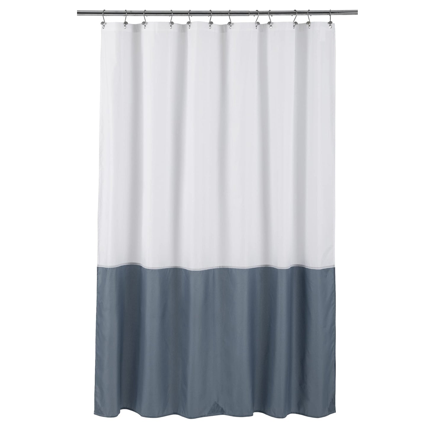 ALYVIA SPRING Waterproof Fabric Shower Curtain or Liner White, 72x72 | 3 Magnets, Soft Cloth & Hotel Quality, Machine Washable, Light-Weight, Standard Size