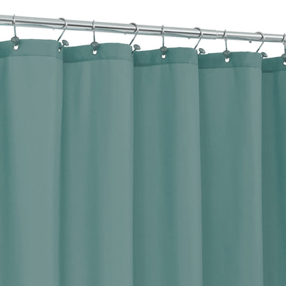 ALYVIA SPRING Waterproof Fabric Shower Curtain or Liner White, 72x72 | 3 Magnets, Soft Cloth & Hotel Quality, Machine Washable, Light-Weight, Standard Size