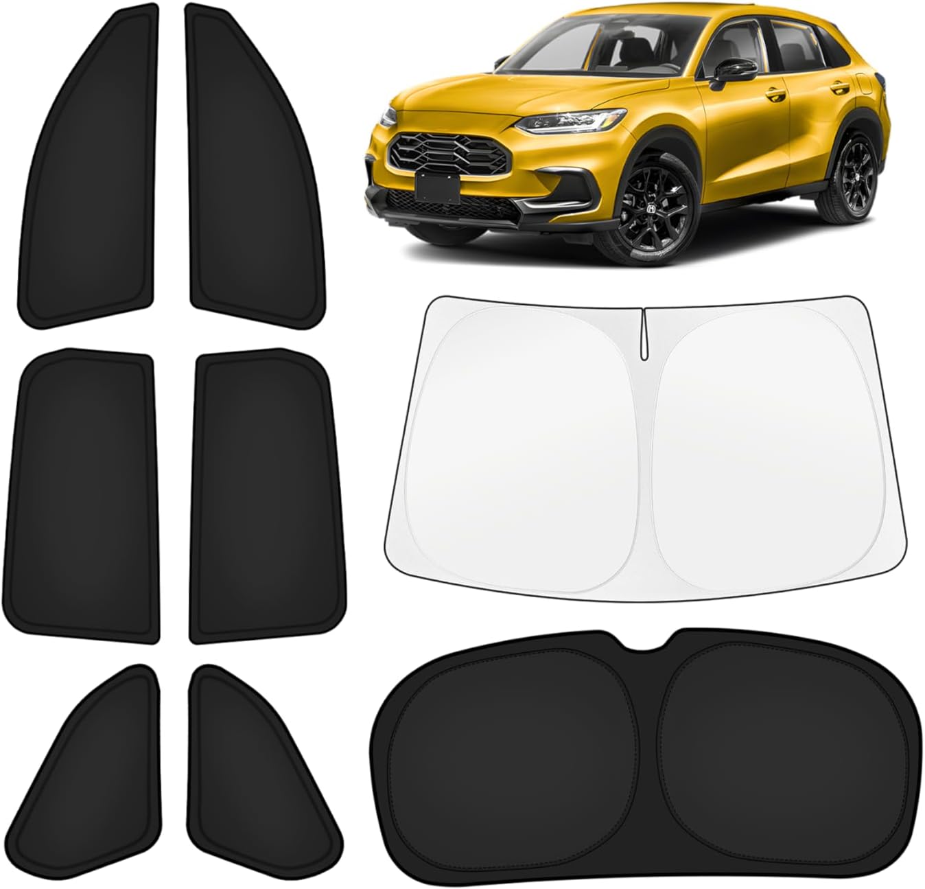 KUST Windshield Sun Shade for Toyota Tacoma Accessories 2016-2025 2026 2Dr 4Dr Pickup Truck, Custom Fit Car Front Window Sunshade Sun Visor Protector Foldable Blocks UV Rays Keep Car Cooler