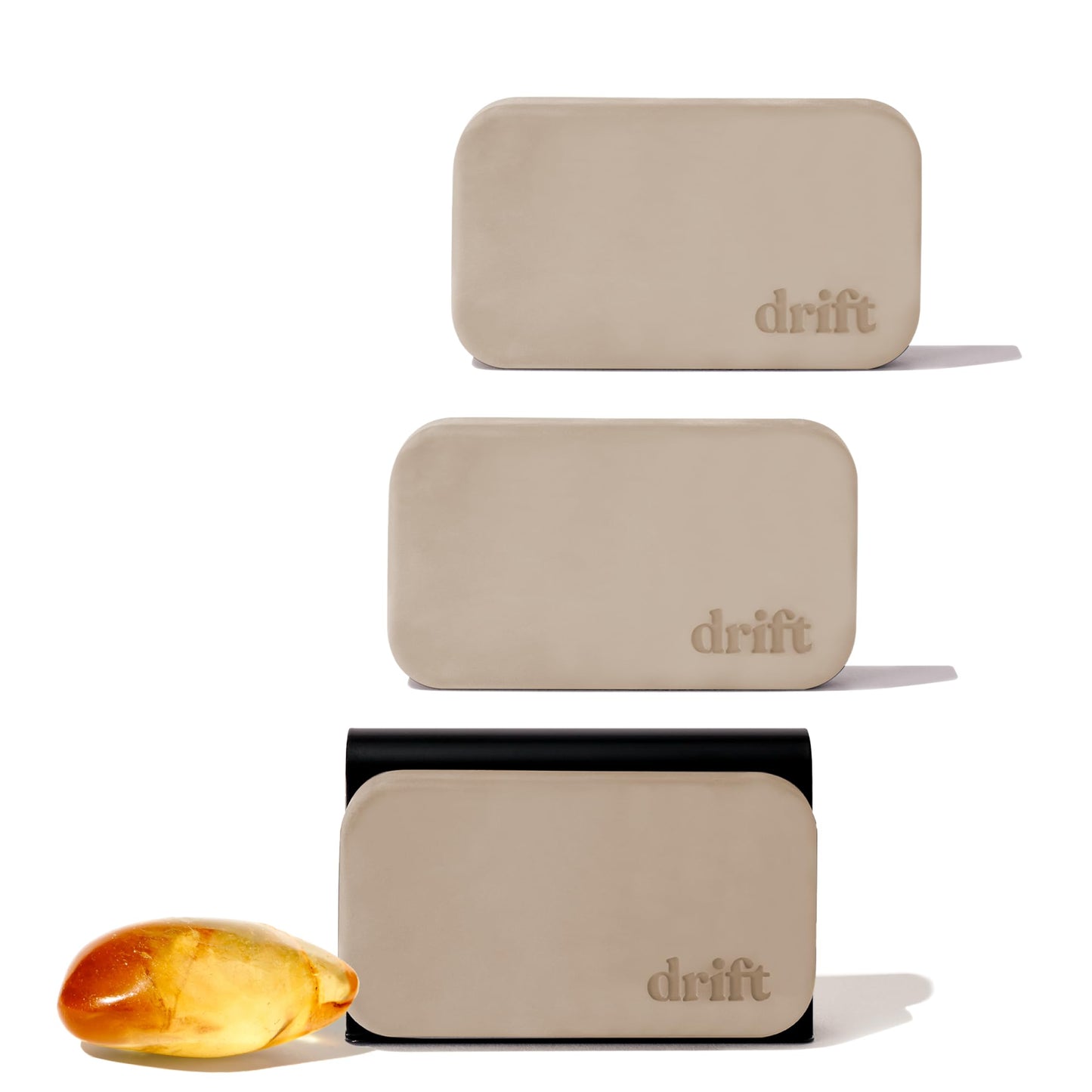 Drift Car Air Freshener - Stone Air Freshener Car Odor Eliminator - Long Lasting Scent - Auto Accessories - Metal Clip - Essential Oils - Clean Ingredients - Cabana Scent Starter Kit