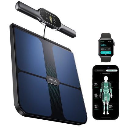 Etekcity Smart Scale for Body Weight, Body Fat and BMI, FSA Eligible | HSA Eligible, Bathroom Scale with Muscle Mass, Accurate Bluetooth App Sync, LED Display and Tempered Glass
