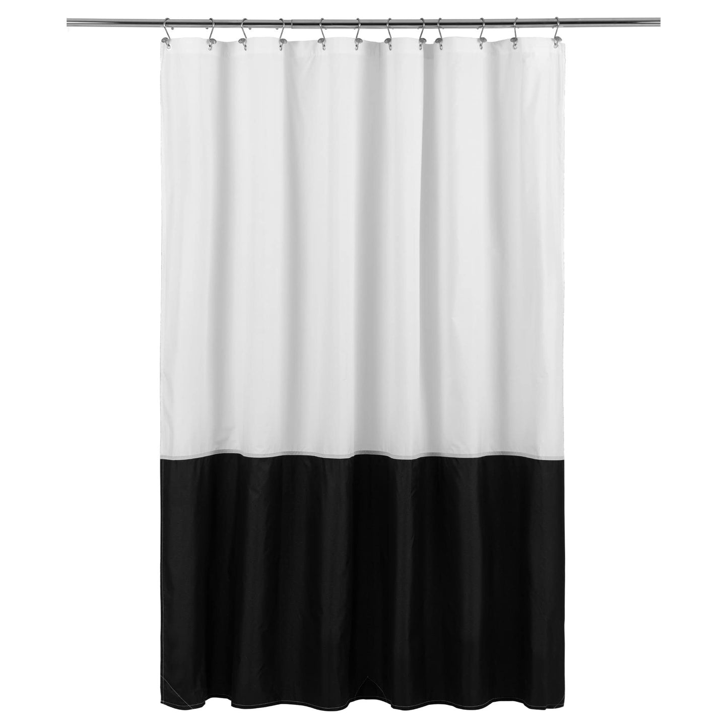 ALYVIA SPRING Waterproof Fabric Shower Curtain or Liner White, 72x72 | 3 Magnets, Soft Cloth & Hotel Quality, Machine Washable, Light-Weight, Standard Size