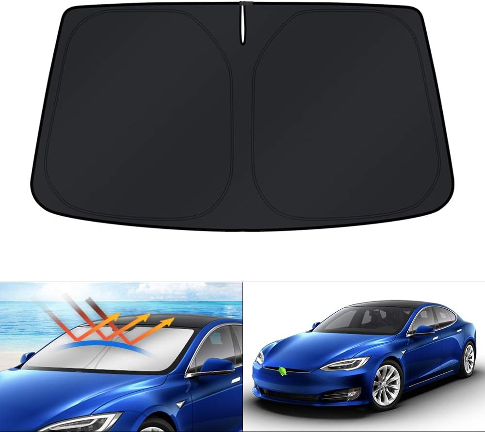 KUST Windshield Sun Shade for Toyota Tacoma Accessories 2016-2025 2026 2Dr 4Dr Pickup Truck, Custom Fit Car Front Window Sunshade Sun Visor Protector Foldable Blocks UV Rays Keep Car Cooler
