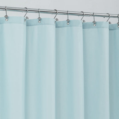 ALYVIA SPRING Waterproof Fabric Shower Curtain or Liner White, 72x72 | 3 Magnets, Soft Cloth & Hotel Quality, Machine Washable, Light-Weight, Standard Size