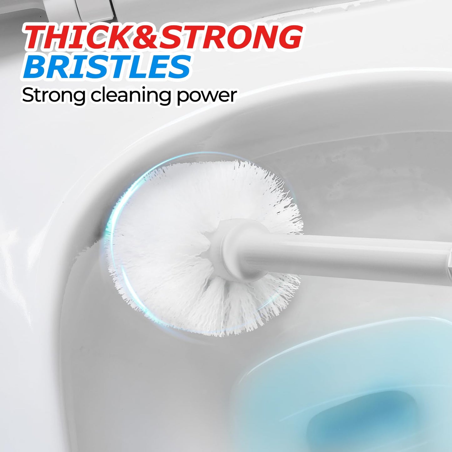 FORASTO 2in1 Toilet Brush and Plunger Set - Bathroom Bowl Holder Combo | 21" Extended, Apartment Must Haves, Accessories Decor, Essentials, New Home Storage, Scrubbing Tools, Washing Supplies, Black