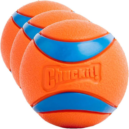 Chuckit! Ultra Ball Dog Toy, Durable Rubber, Medium 2.5-in, 2 Pack | Made from Durable Rubber with an Extra-Thick Core, This Bouncy Fetch Ball Floats in Water for Lasting Games of Fetch