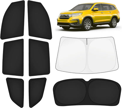 KUST Windshield Sun Shade for Toyota Tacoma Accessories 2016-2025 2026 2Dr 4Dr Pickup Truck, Custom Fit Car Front Window Sunshade Sun Visor Protector Foldable Blocks UV Rays Keep Car Cooler