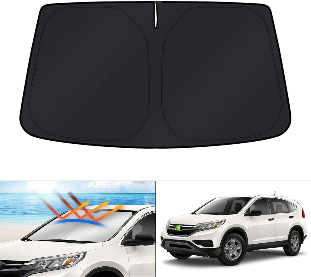 KUST Windshield Sun Shade for Toyota Tacoma Accessories 2016-2025 2026 2Dr 4Dr Pickup Truck, Custom Fit Car Front Window Sunshade Sun Visor Protector Foldable Blocks UV Rays Keep Car Cooler