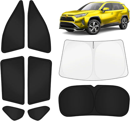 KUST Windshield Sun Shade for Toyota Tacoma Accessories 2016-2025 2026 2Dr 4Dr Pickup Truck, Custom Fit Car Front Window Sunshade Sun Visor Protector Foldable Blocks UV Rays Keep Car Cooler