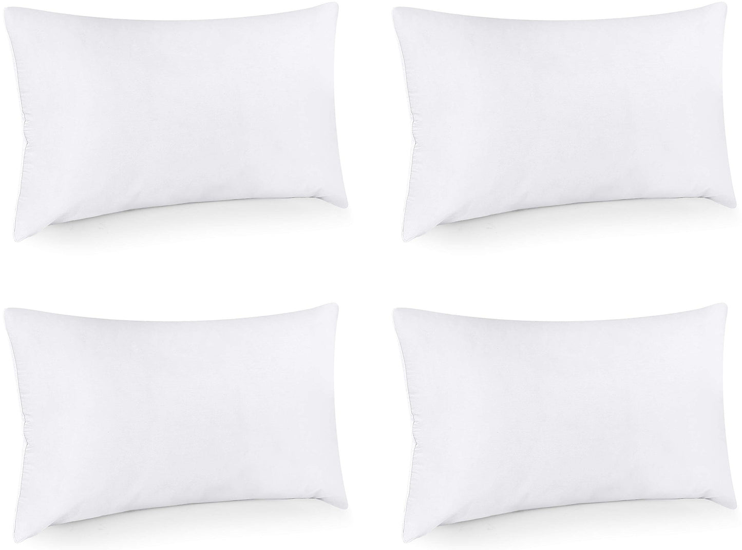 Utopia Bedding Throw Pillows, Decorative 18x18 Pillow Inserts, Set of 4 | Down alternative pillow insert with plush fluffy fill for beds sofas couches and chairs. Suitable for indoor outdoor use.