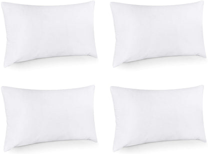 Utopia Bedding Throw Pillows, Decorative 18x18 Pillow Inserts, Set of 4 | Down alternative pillow insert with plush fluffy fill for beds sofas couches and chairs. Suitable for indoor outdoor use.