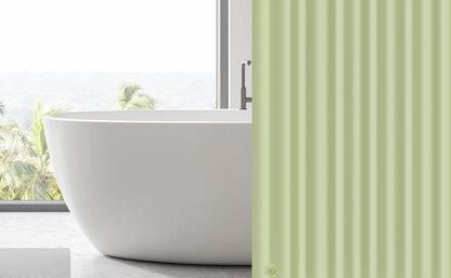 EHZNZIE White Shower Curtain Liner 72x72, PEVA Waterproof Bath Curtain, No Chemical Smell, 3 Weighted Magnets, Durable with Rustproof Metal Grommets