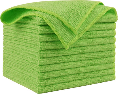 AIDEA Microfiber Cleaning Cloth-50PK, Microfiber Towels for Cars, 12×12" | Premium Wash Cloths, Dusting Cloth Cleaning Rags, Absorbent Towels for SUVs, House, Kitchen, Window, Cleaning Supplies