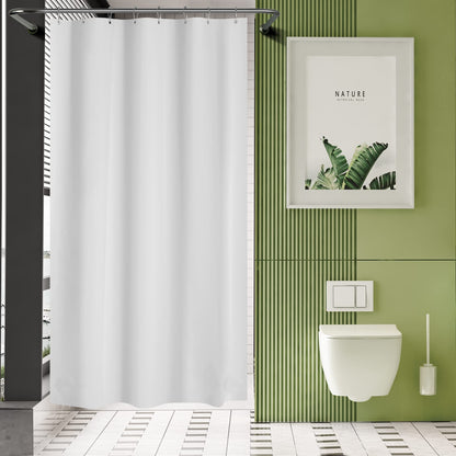 AmazerBath Plastic Shower Curtain Clear Premium PEVA, Clear Shower Curtain Heavy Duty 8G, Weighted Shower Curtains for Bathroom Accessories with 3 Big Stones and 12 Rustproof Grommets, 72x72 Inches