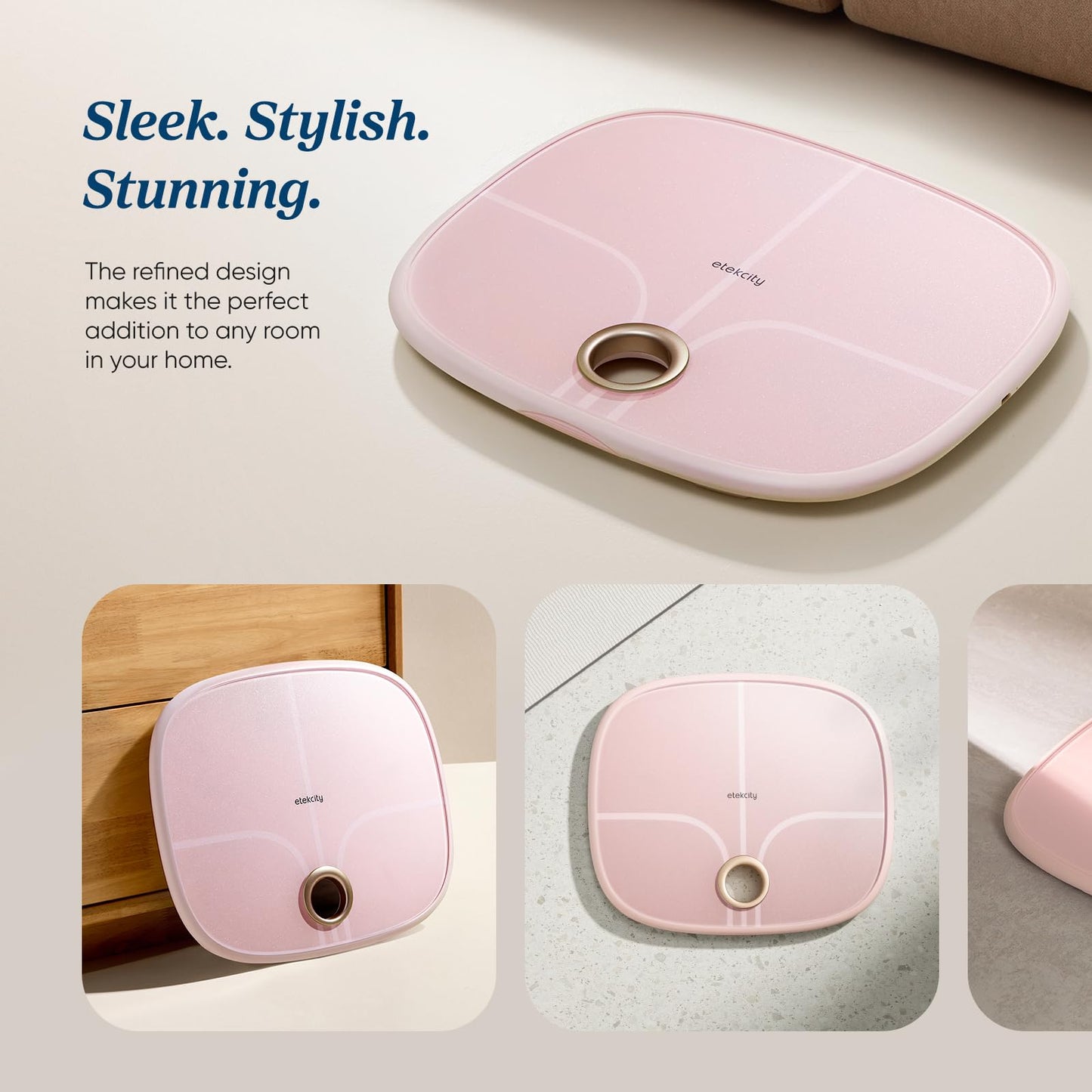 Etekcity Smart Scale for Body Weight, Body Fat and BMI, FSA Eligible | HSA Eligible, Bathroom Scale with Muscle Mass, Accurate Bluetooth App Sync, LED Display and Tempered Glass