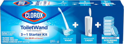 Clorox ToiletWand Toilet Cleaning System, Wand, Caddy and 6 Refill Heads