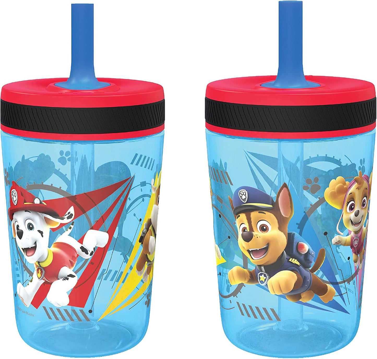Zak Designs Sesame Street Kelso Toddler Tumblers For Travel or At Home, 15oz 2-Pack Durable Plastic Sippy Cups With Leak-Proof Design is Perfect For Kids (Elmo and Cookie Monster)