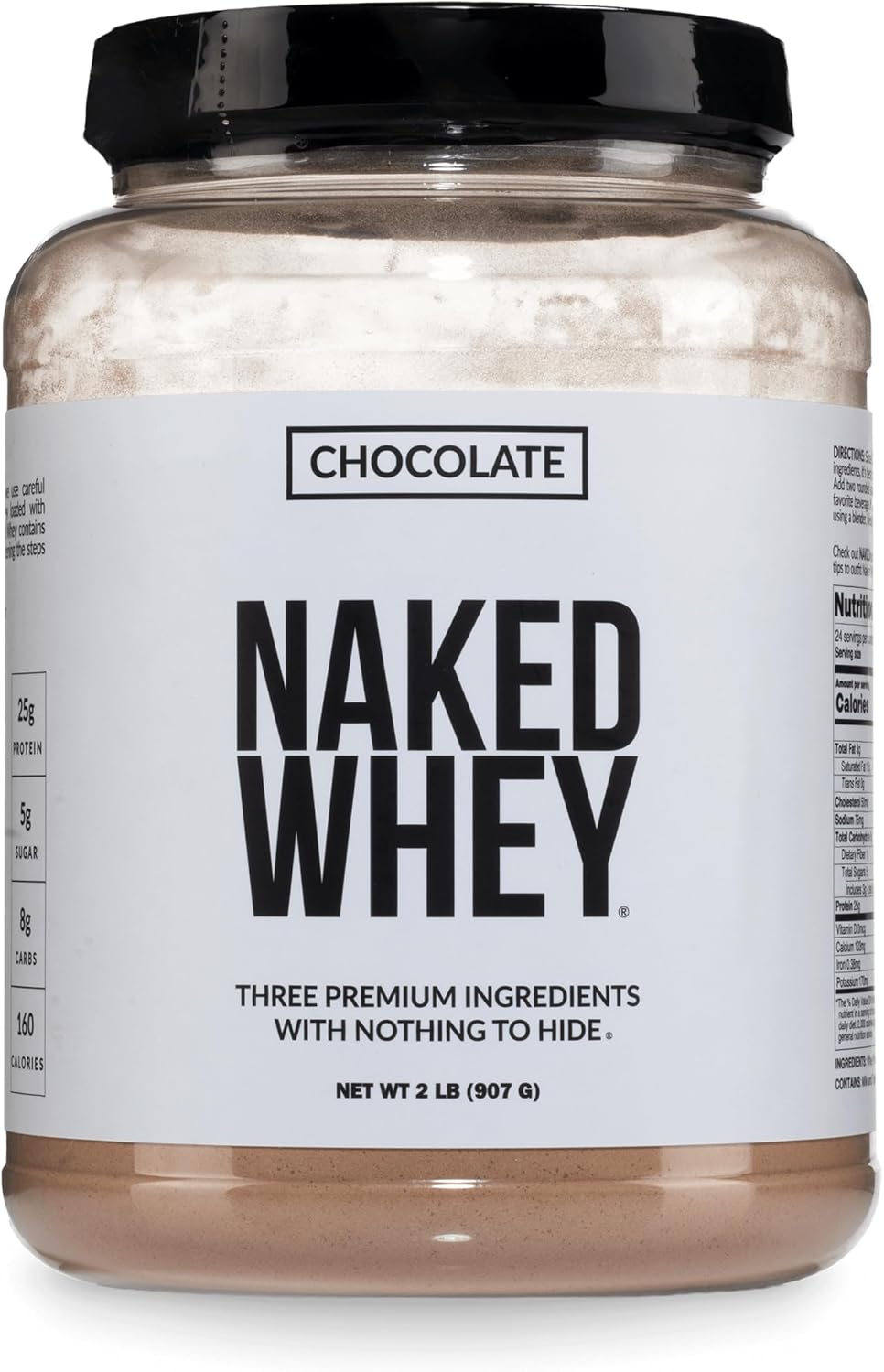 NAKED Whey 1Lb - Only 1 Ingredient, Grass Fed Whey Protein Powder, NSF Certified, Undenatured, No Gmos, No Soy, Gluten Free, Stimulate Growth, Enhance Recovery - 15 Servings