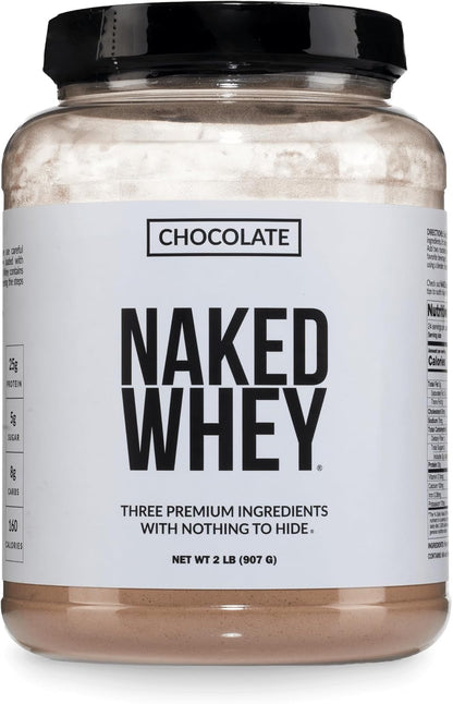 NAKED Whey 1Lb - Only 1 Ingredient, Grass Fed Whey Protein Powder, NSF Certified, Undenatured, No Gmos, No Soy, Gluten Free, Stimulate Growth, Enhance Recovery - 15 Servings
