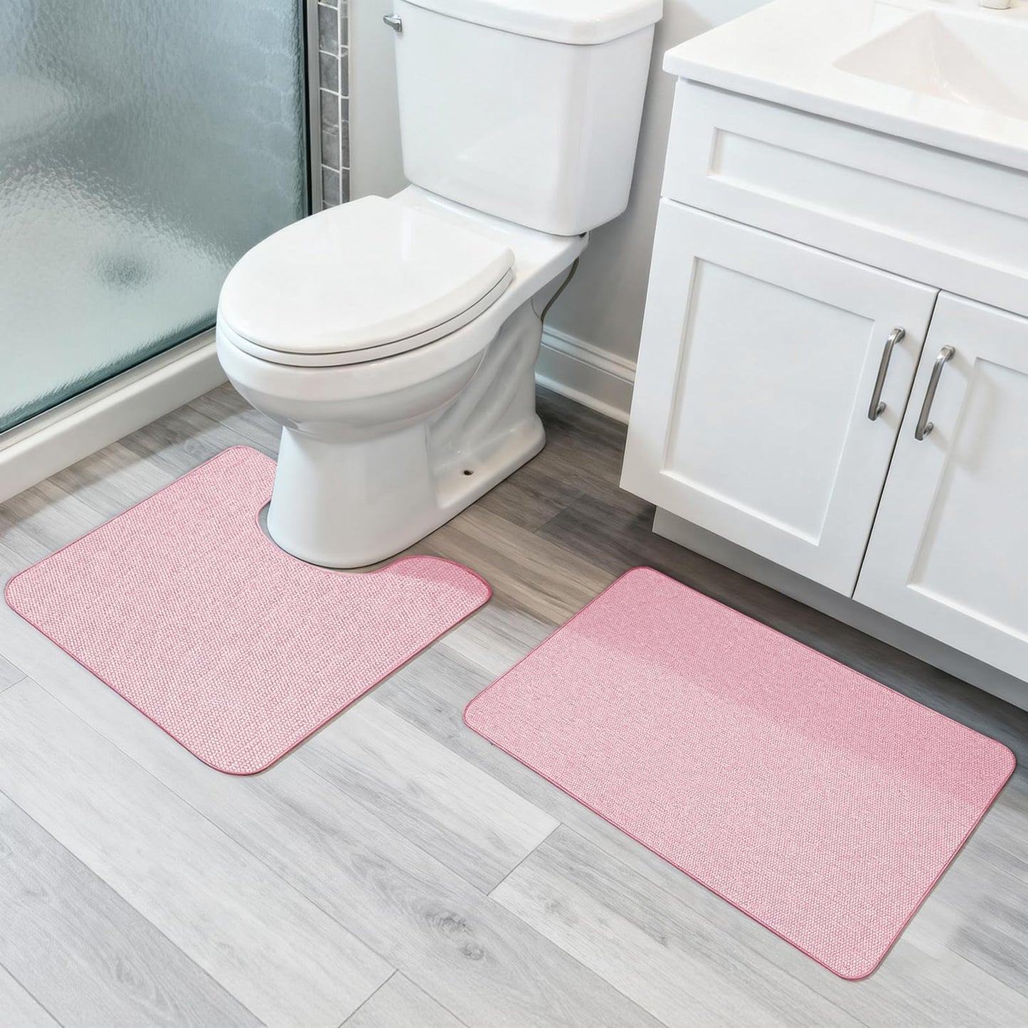 Bosap Bath Mat,Ultra Thin Bathroom Runner Rugs,Large Bath Mats for Bathroom,Quick Dry,Non-Slip,Machine Washable,Low Pile,Bath Rug,Shower Outside,Sink,Home Decor Accessories.Purple,3'x5'(36x60inch)