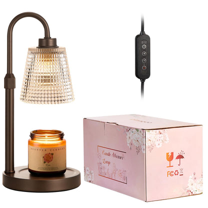 Candle Warmer Lamp with Timer Home Decor Birthday Gifts for Women | Dimmable Candle Warmer for Jar Candles, Height Adjustable Wax Melts Warmer,Room Decor House Warming Gifts New