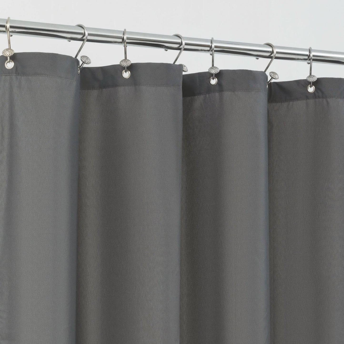 ALYVIA SPRING Waterproof Fabric Shower Curtain or Liner White, 72x72 | 3 Magnets, Soft Cloth & Hotel Quality, Machine Washable, Light-Weight, Standard Size