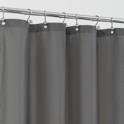 ALYVIA SPRING Waterproof Fabric Shower Curtain or Liner White, 72x72 | 3 Magnets, Soft Cloth & Hotel Quality, Machine Washable, Light-Weight, Standard Size