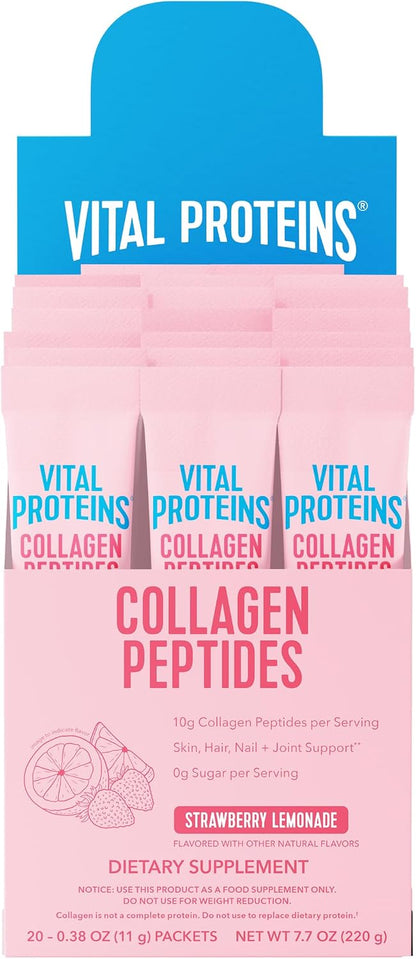 Vital Proteins Collagen Peptides Powder, Unflavored, 9.33oz | Grass-Fed Collagen Peptides, Supports Hair Skin & Nails, Bones & Joints, 13 Servings