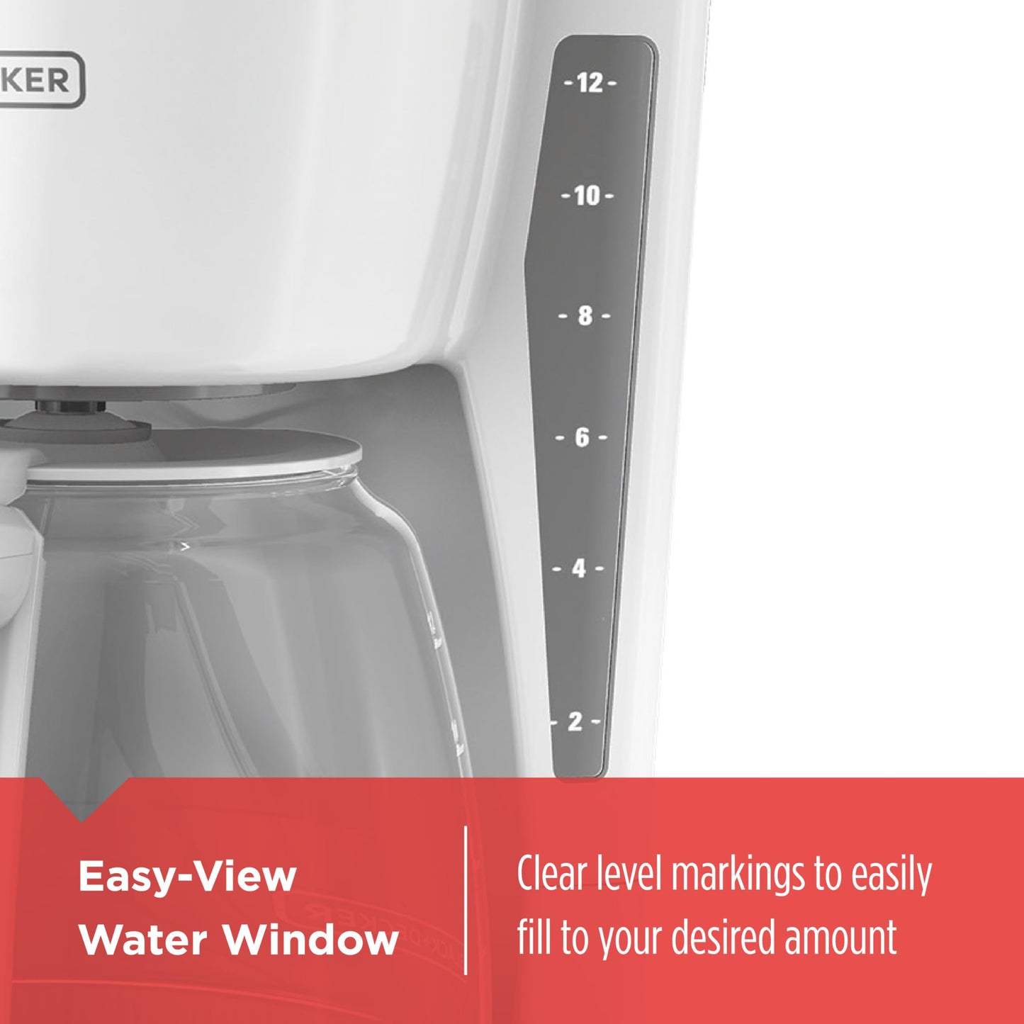 BLACK+DECKER 12-Cup Drip Coffee Maker with Vortex Brewing
