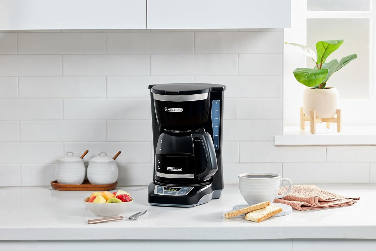 BLACK+DECKER 12-Cup Drip Coffee Maker with Vortex Brewing
